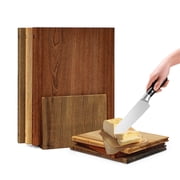 Book Cutting Board Set, Cutting Boards that Look Like Books, Cutting Board Books, Large Solid Wood Non Toxic Non Slip with Stand