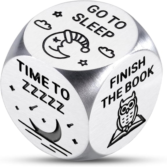 Book Decision Dice - Lover Gifts and Accessories for Reading Club - Christmas Stocking Stuffers for Women and Men - Funny Dice Gift