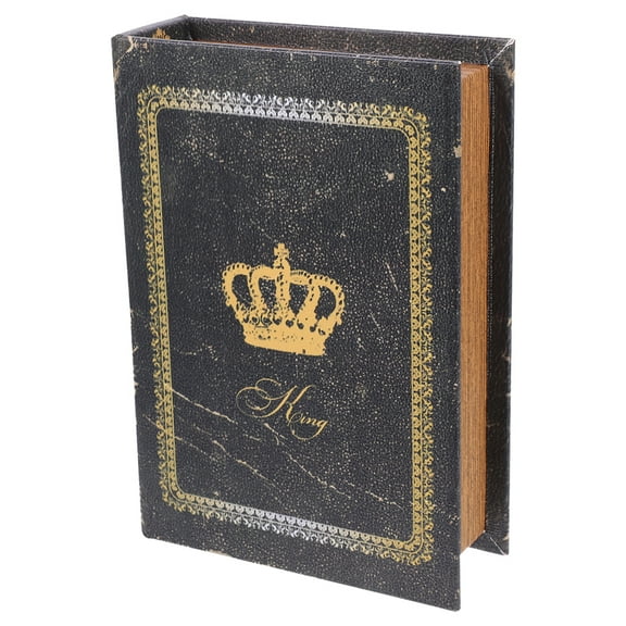 HOMEMAXS Decorative Book Box for Home Ornament with Wood Material Multi Color Adds Vintage Vibe to Any Space