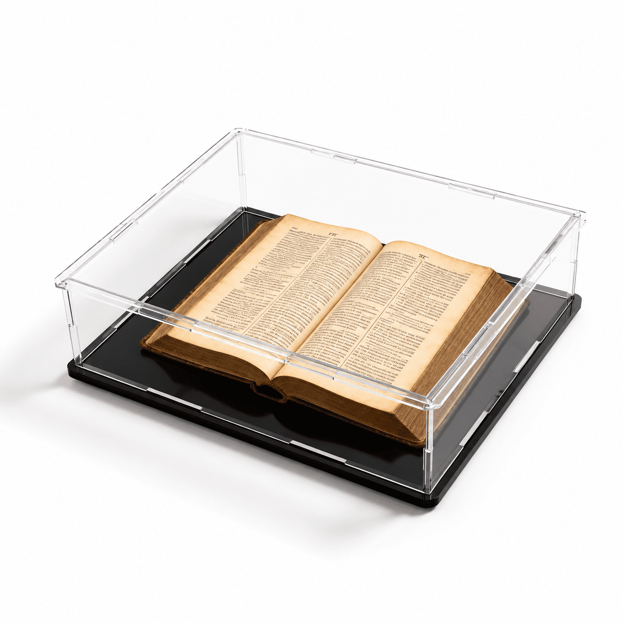 Book Display Case Protector for Books Cards Photos Collectibles, 12×12× ...