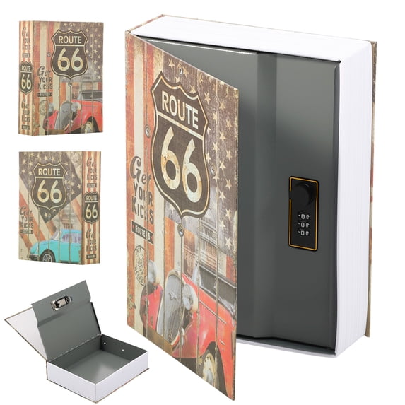 Book Diversion Safe Book Safe with Combination Lock 10.43" × 7.87" × 2.56" Hidden Storage Diversion Box for Cash Phone Passport Valuable Hidden Combination Lock Cash Money Box
