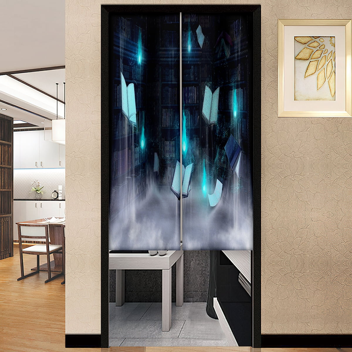 Book Door Curtains Adult Kids Study Bedroom Kitchen Living Room 