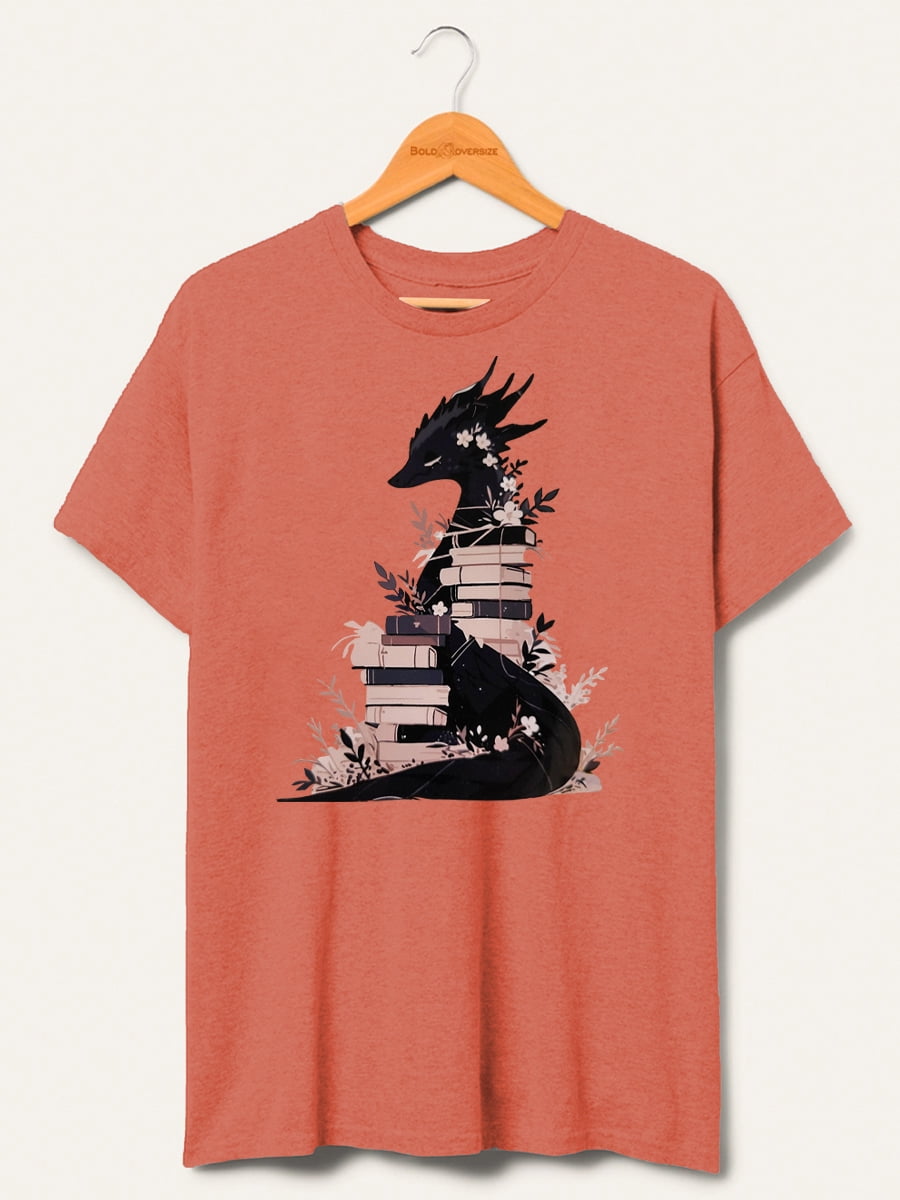 Book Dragon Fantasy Reader Tee - Walmart.com