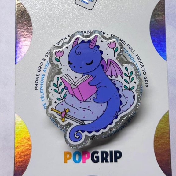 Book Dragon | Phone Grip | Grip | Bookish | Acrylic/Resin |