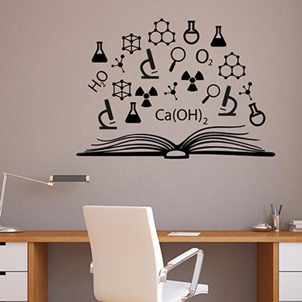 Book Education Wall Sticker Study Learn Knowledge Science Chemistry ...