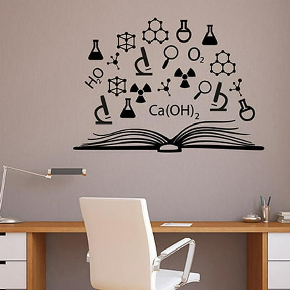 Book Education Wall Sticker Study Learn Knowledge Science Chemistry ...