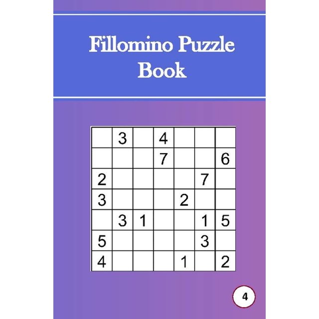 Book Fillomino Puzzle Book, 4 Tricky Logic Puzzles for Adults, 200