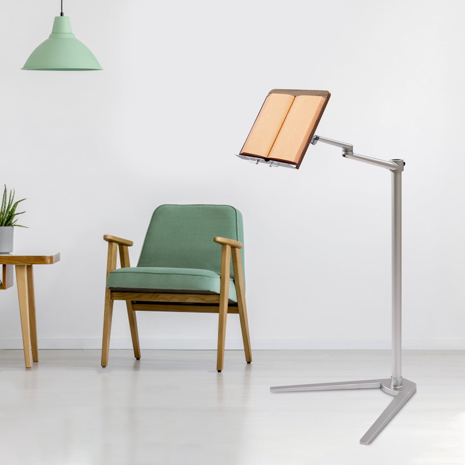 Book Floor Stand Adjustable Height Reading Stand Floor Book Stand for