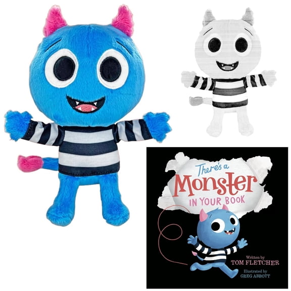 Who's in Your Book? Gift Set Includes There's A Monster in Your Book Board Book; Monster Stuffed Animal Plush, and Coloring Page (Encouraging Imagination, Building Vocabulary, and Just Having Fun)