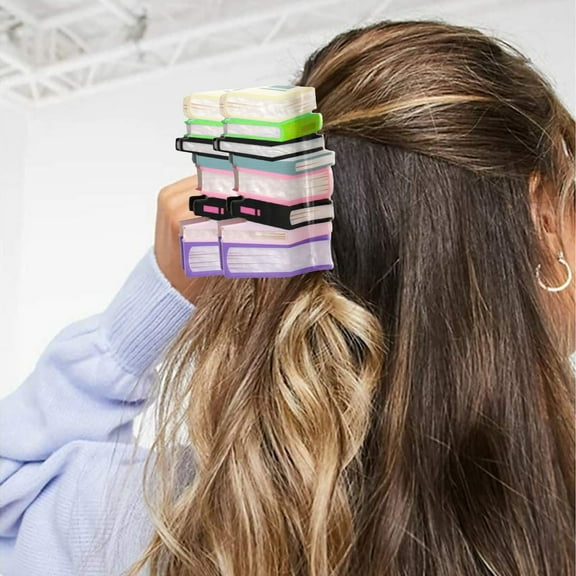 Barrettes Book Hairpins Cute Accessories for Women Suitable for Thin and Thick Hair for Book Lovers Stylish Hair Clips