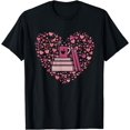 thumbnail image 1 of Book Heart Book Reader Gift Bookworm Nerd Love Reading T-Shirt, 1 of 3