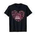thumbnail image 1 of Book Heart Book Reader Gift Bookworm Nerd Love Reading Vintage Men Women Cool T-Shirt, 1 of 5