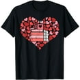 thumbnail image 1 of Book Heart Cute Read Book Reading Librarian Across America T-Shirt, 1 of 4