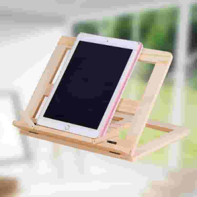 Adjustable Portable Wooden Reading Stand Book Holder Support Document Shelf Bookstand Wooden Book Clip Tempat Membaca I.1556172194