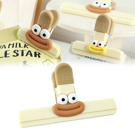 Fun Cartoon Proof Food Sealing Clips Fresh Keeping Clamp For Home For Snacks Fruits Chip Breads Tongs for Cooking Meat Celebrate Easter!