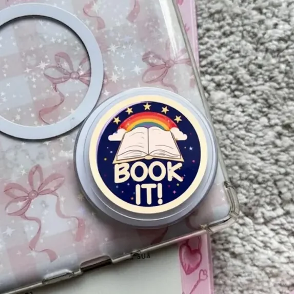 Book It Griptok, 80s Retro Style, Fun Nostalgia, Funny Meme Phone Grip ...
