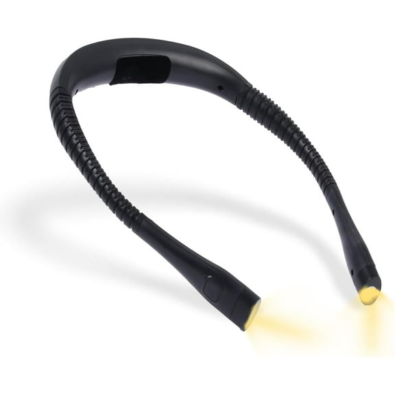Book Light, 3-Color & 9-Brightness Reading Light, Bendable Neck Light, 60-hr Lasting Rechargeable Lamp, Perfect Book Light for Reading in Bed, Knitting, Camping (Black, Classic)