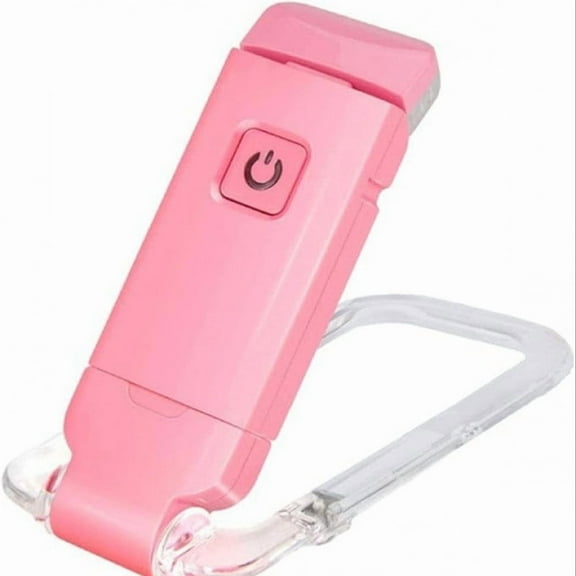 OFEFE 2pcs USB Rechargeable Book Light for Reading in Bed(red and blue) - Clip On Reading Light with 3 Lighting Modes, 90° Adjustable LED Bookmark Lamp, Portable Study Light for Bookworms, 200mAh