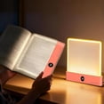 thumbnail image 1 of Book Light, Rechargeable Clear LED Flat Book Lights for Reading in Bed at Night with 3 Colors & Timer, Dimmable Panel Plate Book Lamp Full Page Light, Bookish Gifts for Book Lovers, 1 of 8