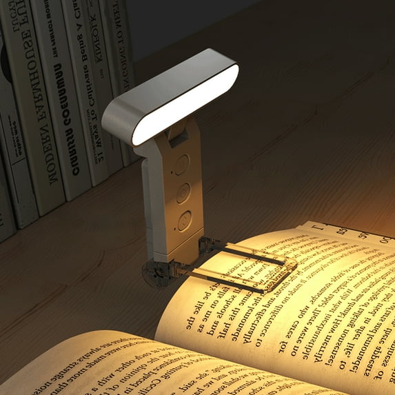Book Light, Rechargeable Clip On Reading Light with 5 Colors & Timer, Dimmable LED Book Night Light for Reading in Bed at Night, Portable Samll Book Lamp Gifts for Readers Women Men Kids