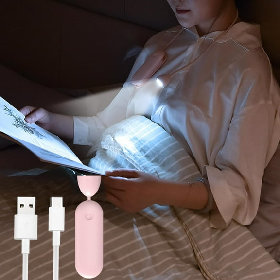 Book Light, Rechargeable LED Neck Reading Light with 3 Colors & Foldable Flexible Gooseneck, Dimmable Book Lamp for Reading in Bed at Night, Funny Gifts for Readers Kids Women Men