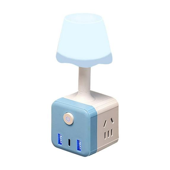 Book Lights, Clearance! Fenull Bedroom Bedside Lamp Integrated Home Socket Small Night Light Multi Function Converter Socket Usb, Small Book Lamp, 1*Night Light