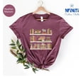 thumbnail image 1 of Book Lover Bookshelf T-shirt: Bookish Gift All Size S-5Xl, 1 of 5