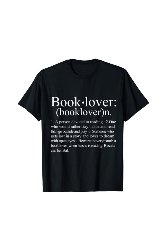 Book Lover Definition Gift For An Avid Reader Or Bookworm T-Shirt Size S-5XL