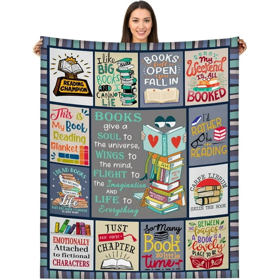 Book Lover Gifts Book Lover Blankets Book Lovers Women Reading Gifts for Book Lovers 50"×60"