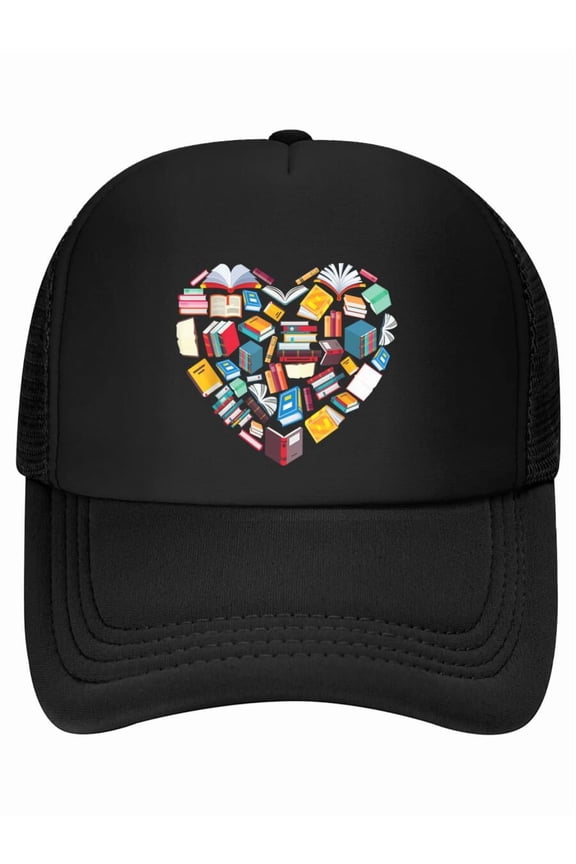 Book Lover Heart Shape reading club Librarian Library gifts Baseball Cap
