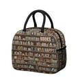 thumbnail image 1 of Book Lover Insulated Lunch Bag – Reading Bookmark Design, Portable Thermal Cooler Tote for Work, 1 of 7