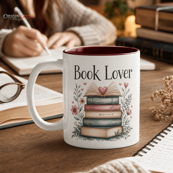 Book Lover Personalized Mug, Cozy Reading Cup Gift for Readers and Writers