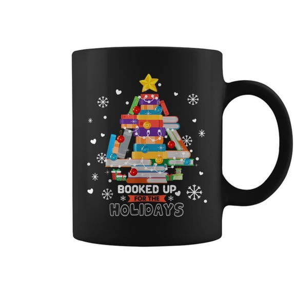 Book Lover Xmas Tree Librarian Booked Up For The Holidays Co - Walmart.com