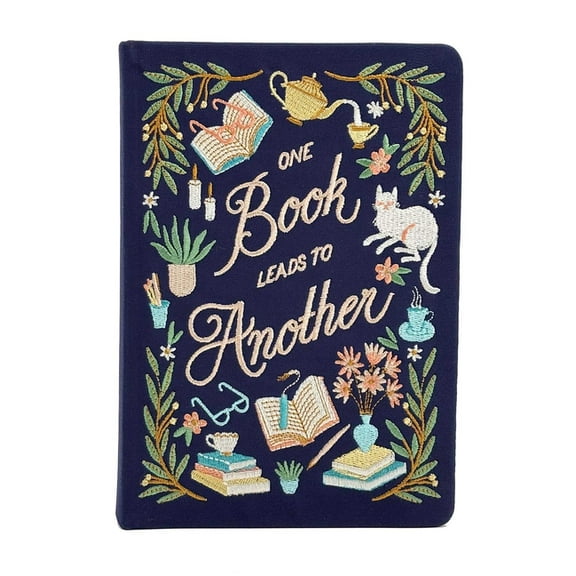 Book Lover's Embroidered Journal, (Hardcover)