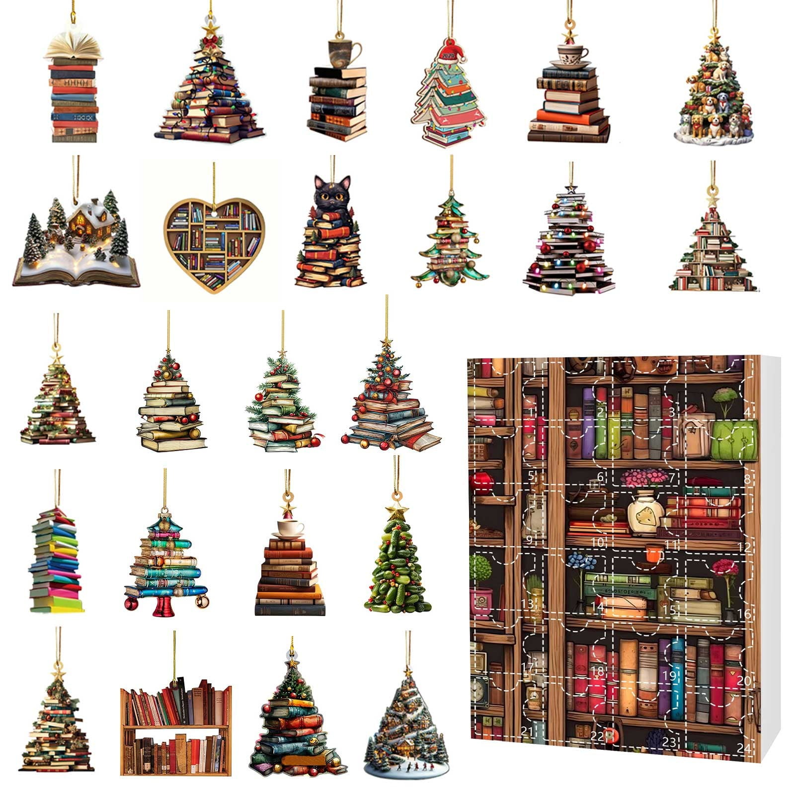 Book Lovers Advent Calendar 2024 24 Days of Christmas Tree Book