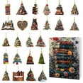 Book Lovers Advent Calendar, 2024 Christmas Tree Hanging Ornaments