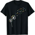 thumbnail image 1 of Book Lovers Cute Dandelion With Books Image T-Shirt, 1 of 4