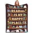 Book Lovers Gifts Blanket, Bookish Gifts for Women Men Bookworm Readers ...