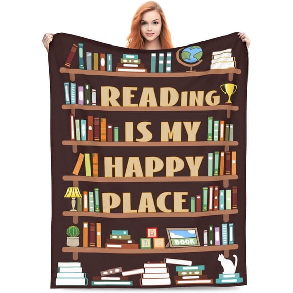 Book Lovers Gifts Blanket, Bookish Gifts for Women Men Bookworm Readers ...