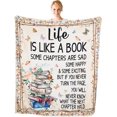 thumbnail image 1 of Book Lovers Gifts, Book Blanket Reading Blanket 50"x60", Throw Blanket Book Gifts for Book Lovers, Gifts for Readers Book Lovers Women Librarian Gifts, Book Club Reading Gifts for Book Lover, 1 of 6