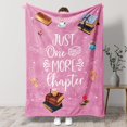 thumbnail image 1 of Book Lovers Gifts, Teacher Gifts for Women Men Book Lover Throw Blanket, Birthday Gifts for Women,Read Across America Day Librarian Birthday Gifts for Teacher 60" x50 (Pink), 1 of 12