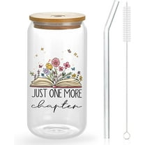 Book Lovers Gifts for Women Book Lovers Birthday Gifts for Women Reading Accessories for Book Lovers Book Club Ice Coffee Cup Bookworm Gifts Book Gifts Reader Gifts, 16 Oz