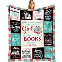 Book Lovers Gifts for Women, Bookish Gifts for Book Lovers Women, Book Lovers Gift Ideas Throw Blanket, Reading Gifts for Readers/Librarian/Book Nerd/Bookworm, Book Club Gifts for Women