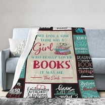 Book Lovers Gifts for Women, Bookish Gifts for Book Lovers Women, Book Lovers Gift Ideas Throw Blanket , Reading Gifts for Readers/Librarian/Book Nerd/Bookworm, Book Club Gifts for Women 50x40