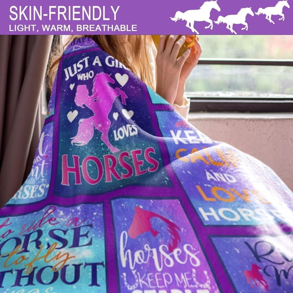 Book Lovers Throw Blanket - Flannel Blankets for Book Club, Librarians, Readers and Literary Lover - Book Lover Gifts on Birthday, Christmas - 50" x 60" - There