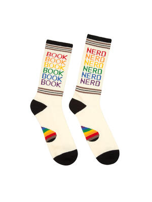 INFINITE BOOKS Book Nerd Pride Gym Socks - Small