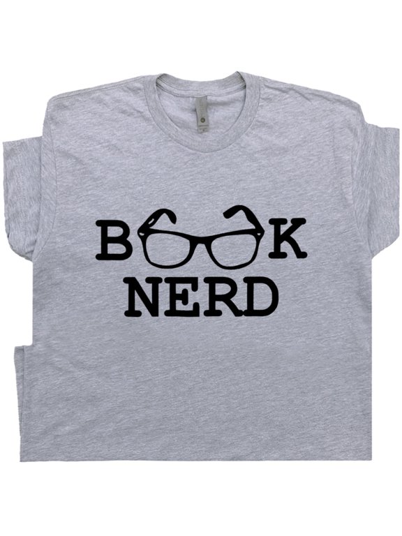 Book Nerd T Shirt Funny Reading Shirts for Men Women Geek Nerd Nerdy Reader Graphic Tee Literary Literature Saying Slogan