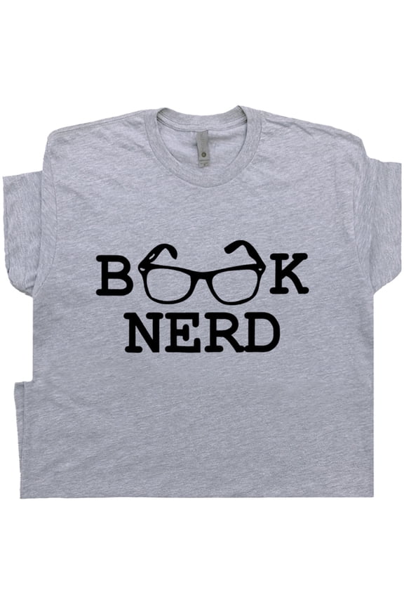 Book Nerd T Shirt Funny Reading Shirts for Men Women Geek Nerd Nerdy Reader Graphic Tee Literary Literature Saying Slogan