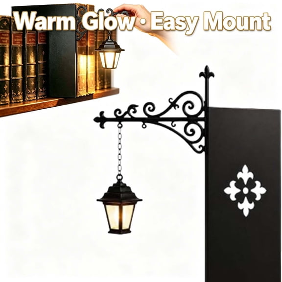 Book Nook Decor, Library Lantern, Portable LED Library Bookshelf Lamp for Reading Corner Light