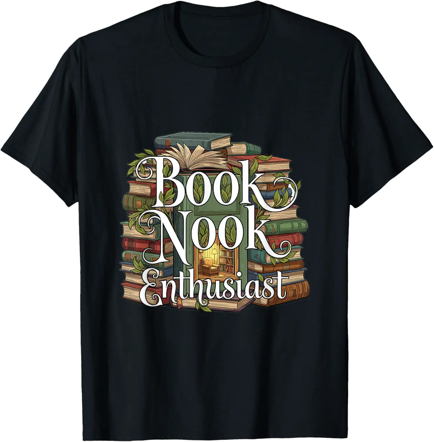 Book Nook Enthusiast Cozy Library Reader Collector T-Shirt - Walmart.com